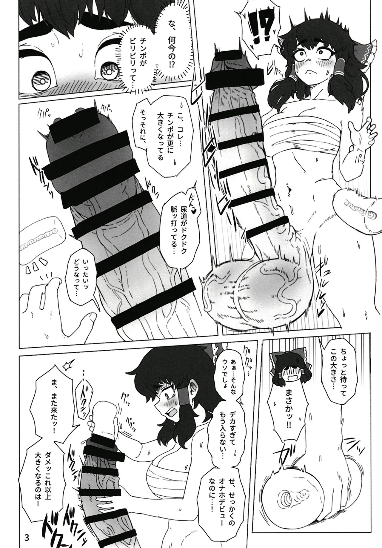 東方ふたなり事変 巫女と妖精、初めての尿道セックス page 5 full