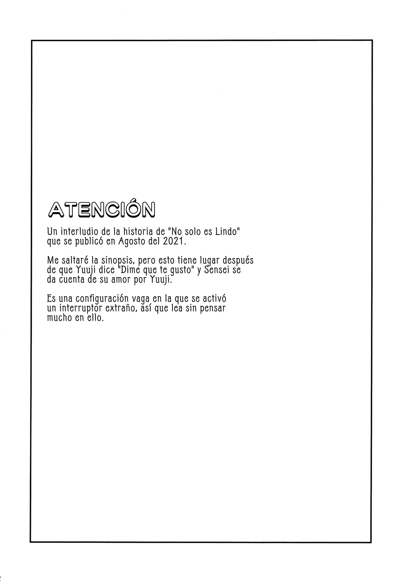 Se Activo un Interruptor Extraño- Jujutsu Kaisen dj- Gojo x Yuuji page 2 full