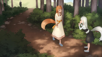 commission of best girl Holo and Myuri cover