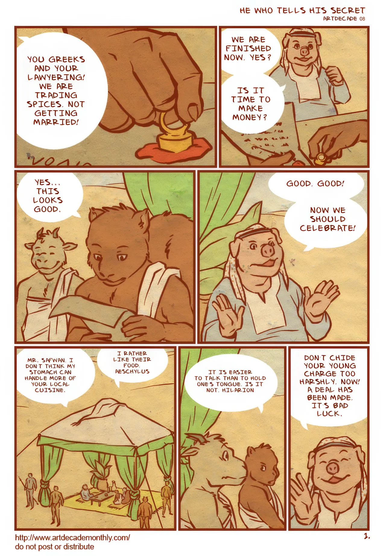 He Who Tells His Secret page 1 full