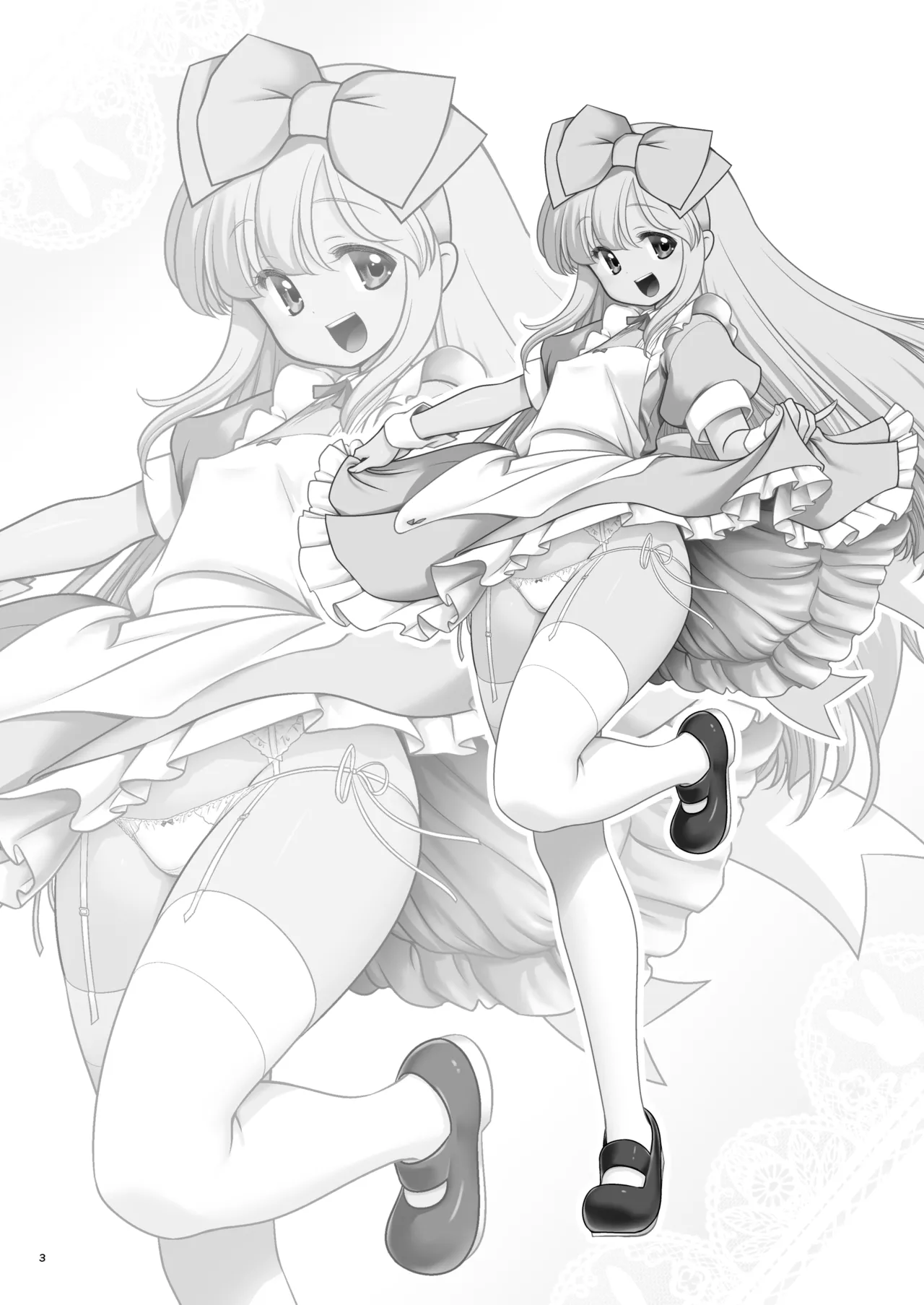 Monogatari Dori ni Shika Ugokenai Ehon no Naka no Alice-tachi wa Kagami no Kuni demo Ecchi na Koto Yaritai Houdai | Having My Way With Alice And Friends In The World Beyond The Mirror Too! page 3 full