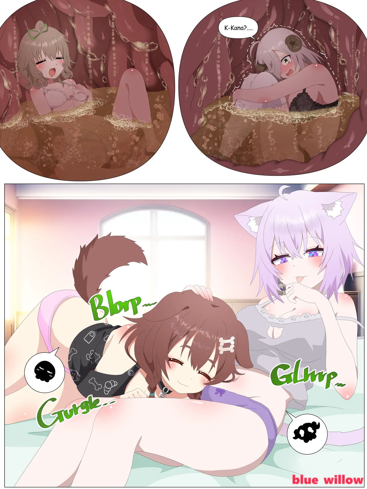 Nekomata Okayu and Inugami Korone page 4 full