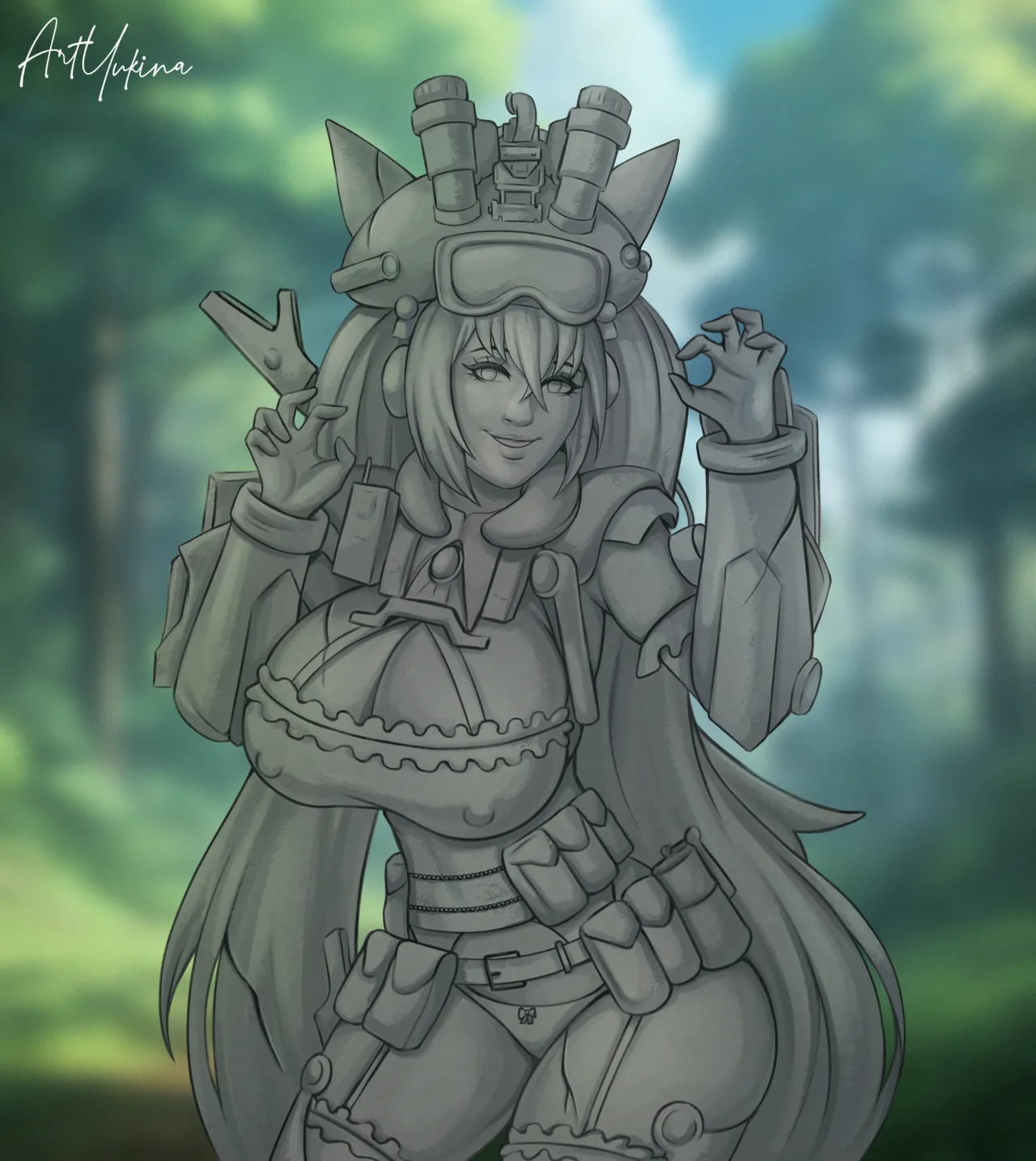 Original Character Petrification 2 page 9 full