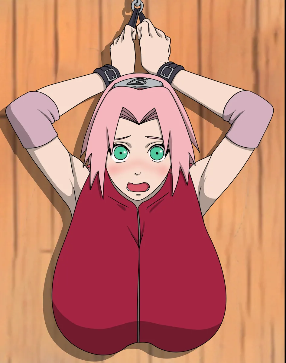 Sakura Stuck In Wall page 1 full