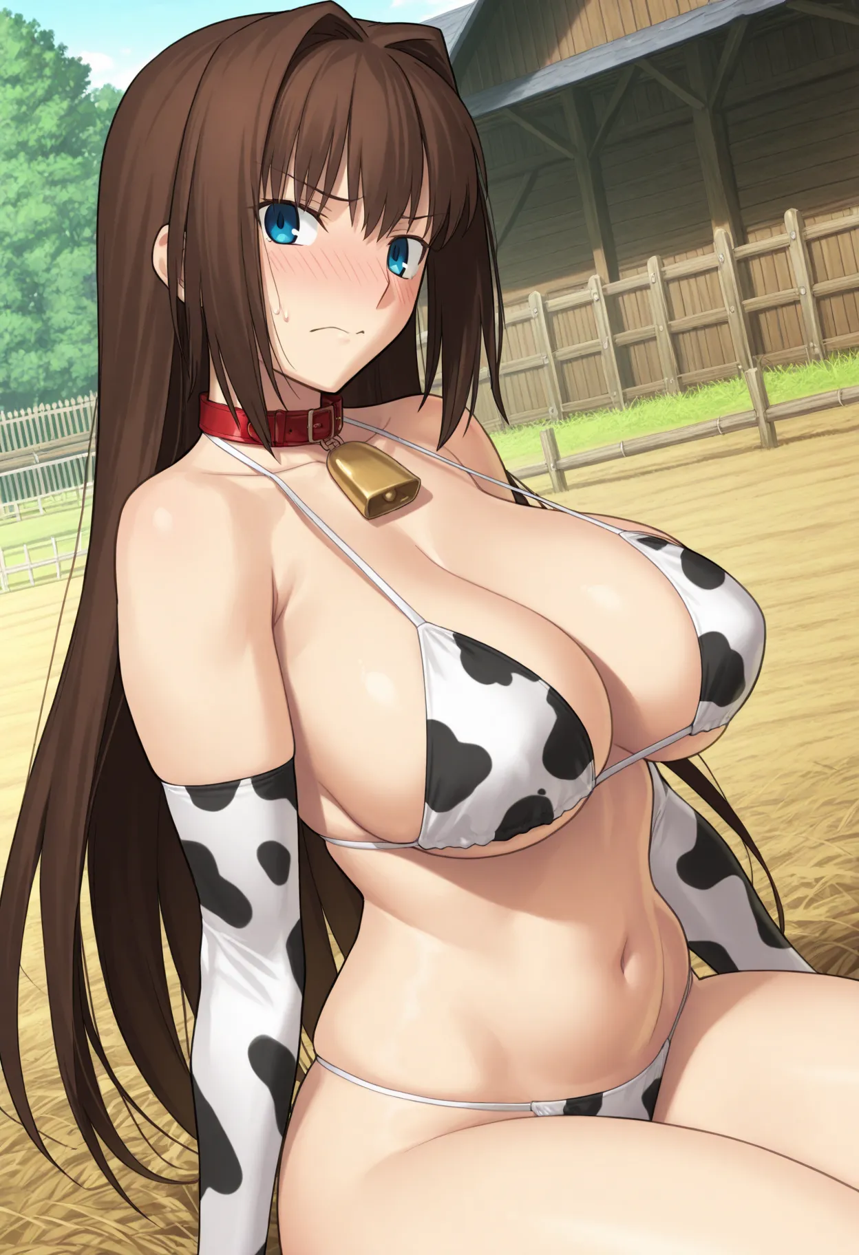 PIXIV Hjopkml Uyti  乳牛飼育の記録 その三:蒼崎青子 page 2 full