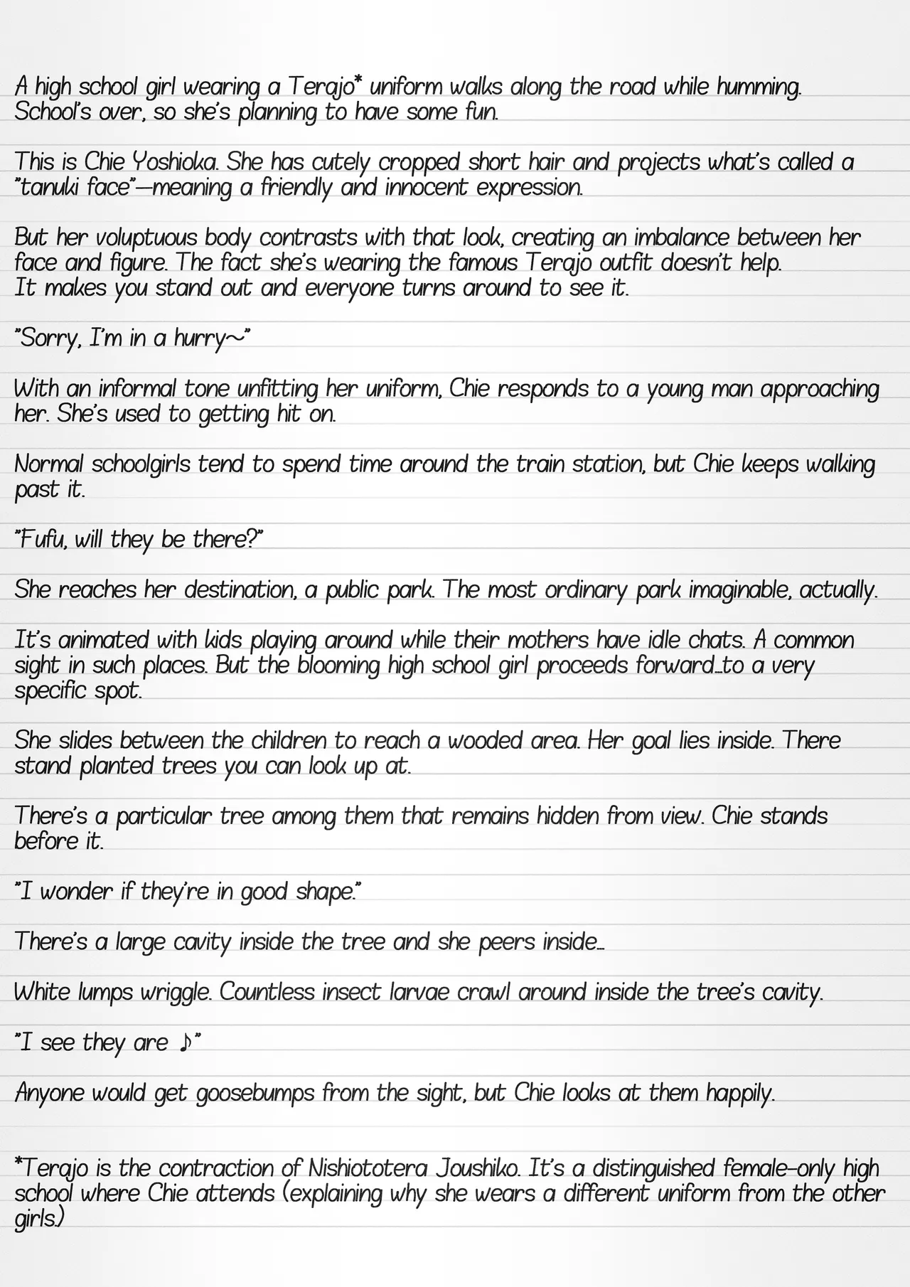 Misuke's Short Stories 29 - Chie &amp; Flower Chafers page 2 full