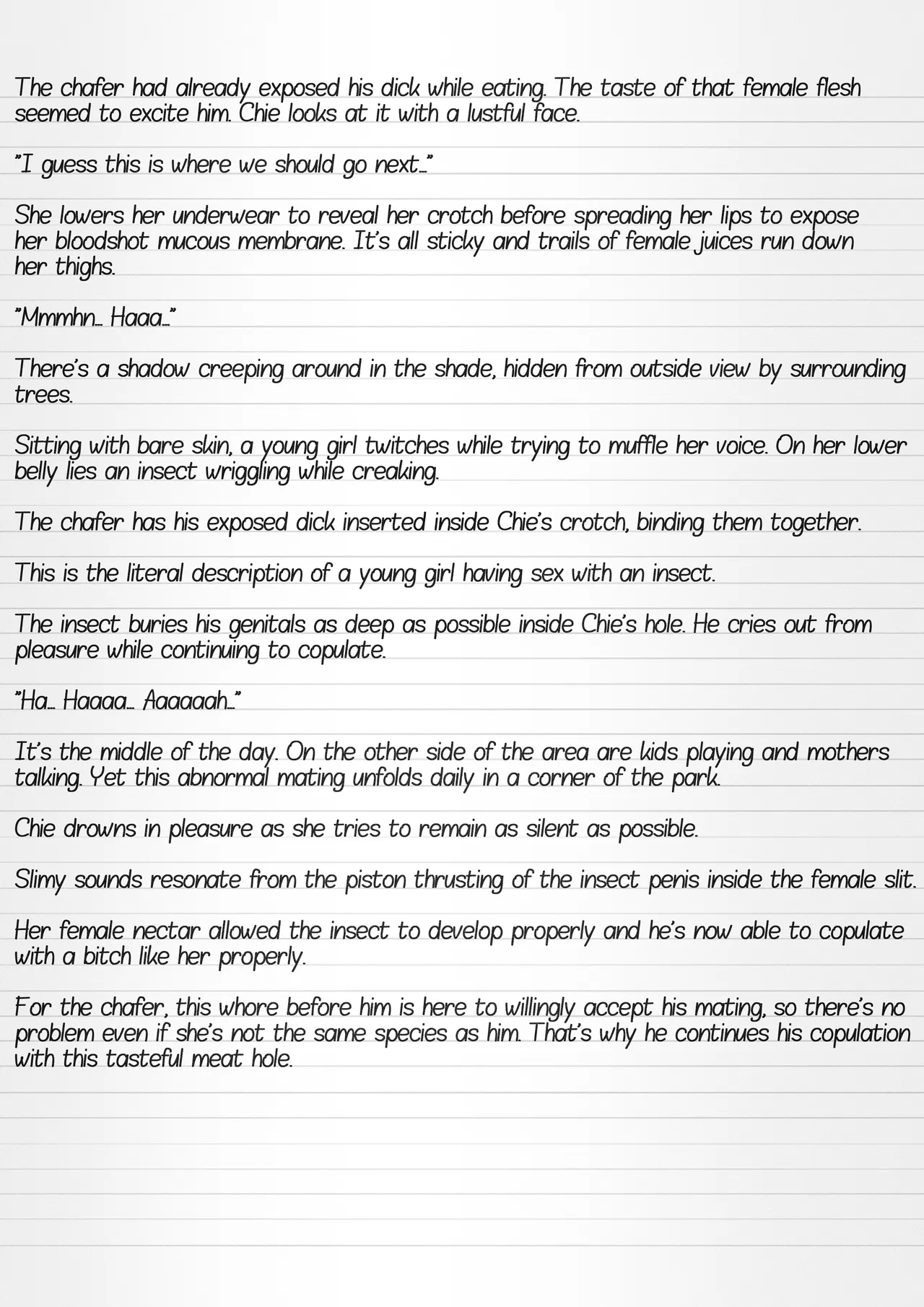 Misuke's Short Stories 29 - Chie &amp; Flower Chafers page 8 full