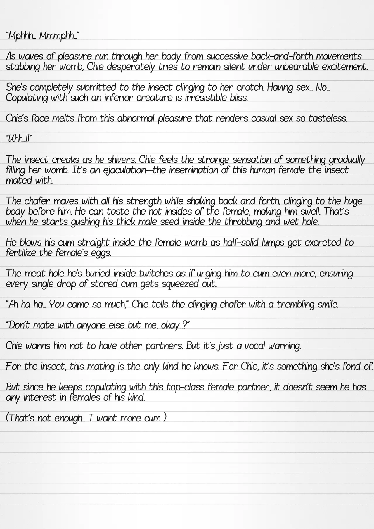 Misuke's Short Stories 29 - Chie &amp; Flower Chafers page 9 full