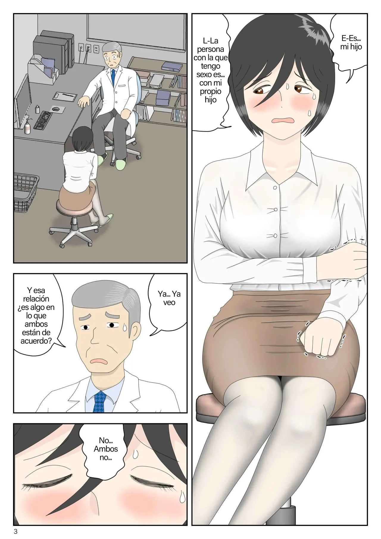 Onaneta Kaa-san Bessekaisen 7｜Mamá es Mi Material de Masturbación 7 page 3 full