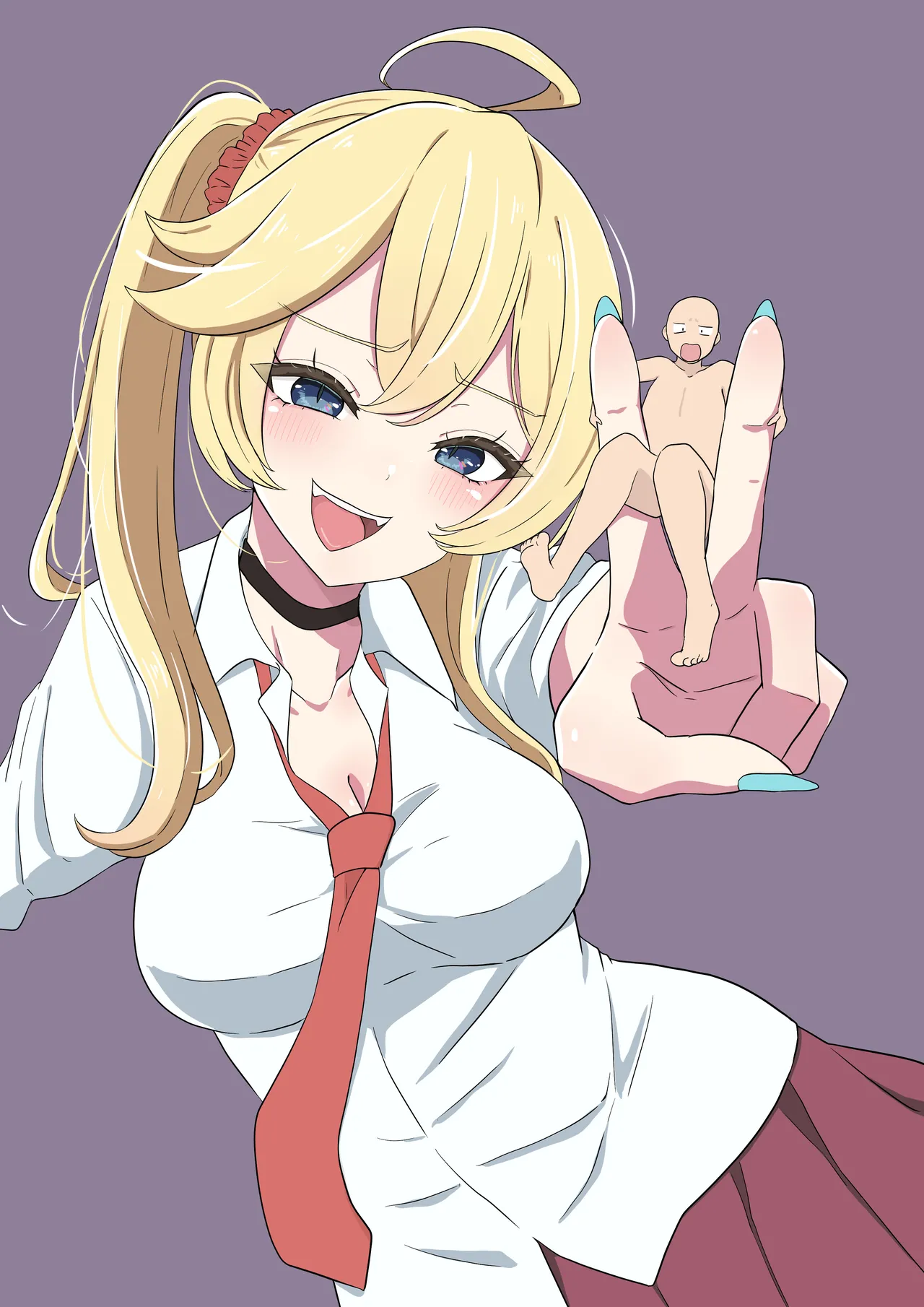 Erina-chan eating a tiny on stream page 1 full