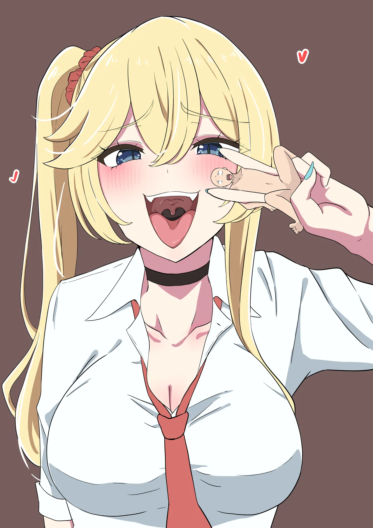 Erina-chan eating a tiny on stream page 2 full