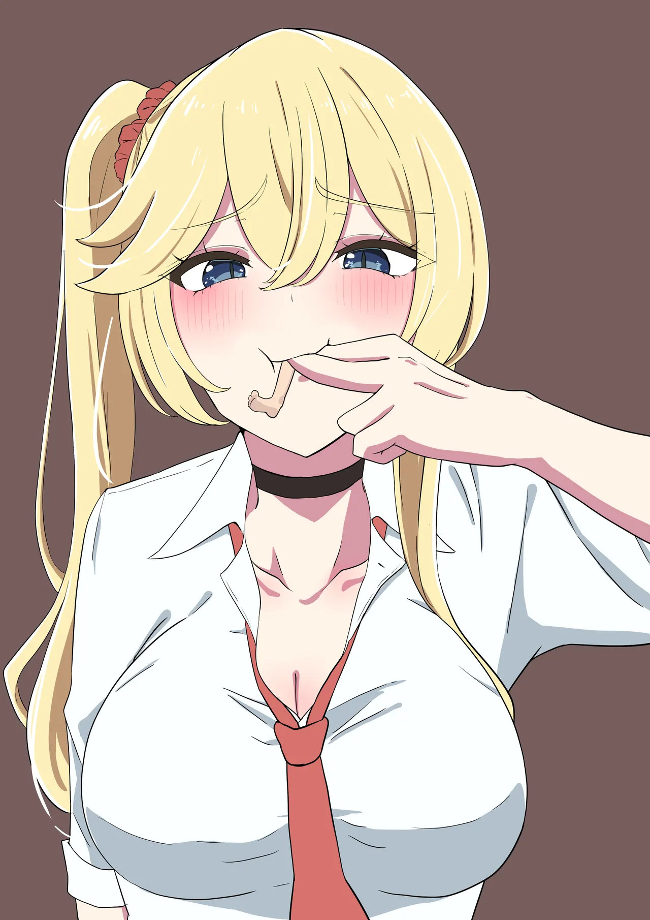 Erina-chan eating a tiny on stream page 3 full