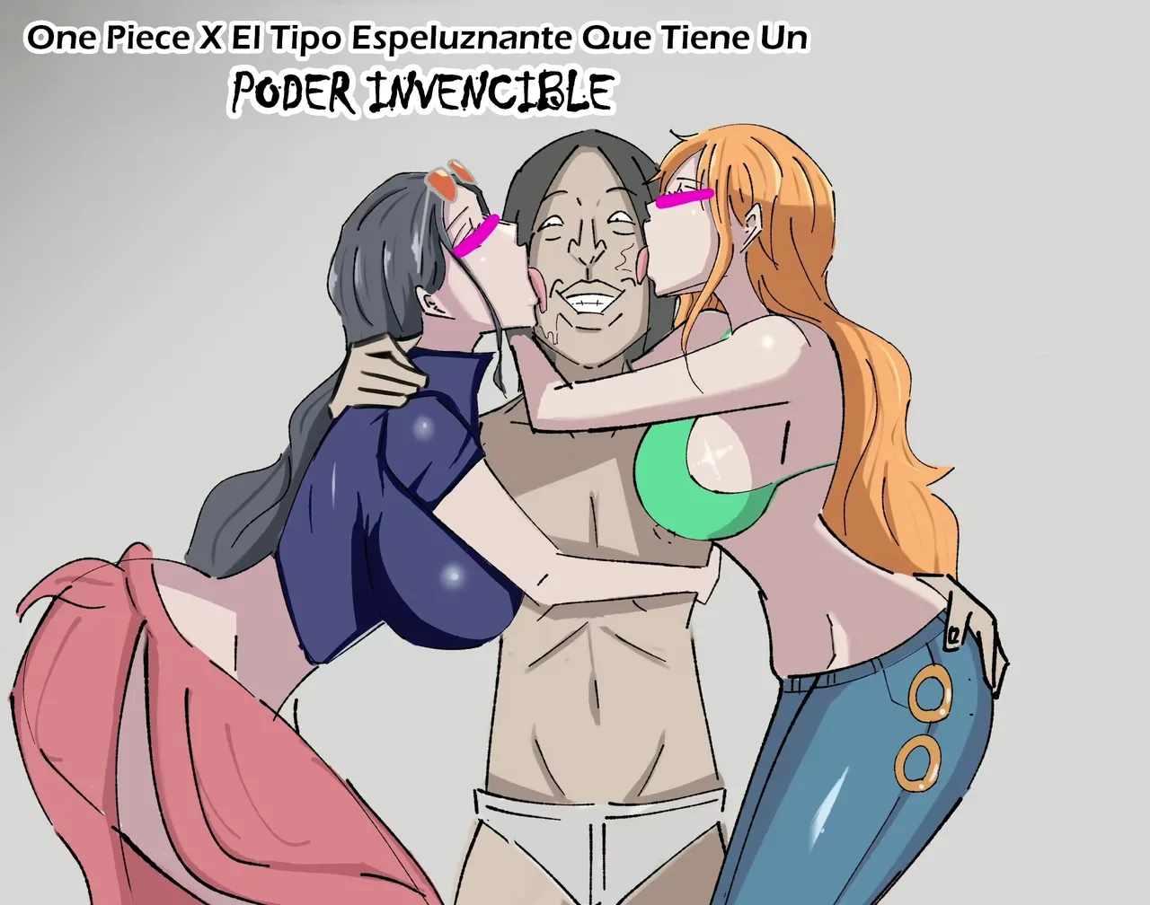 One Piece × Muteki Kimootoko｜One Piece × El Tipo Espeluznante Que Tiene Un PODER INVENCIBLE 1-3 + Extras page 1 full