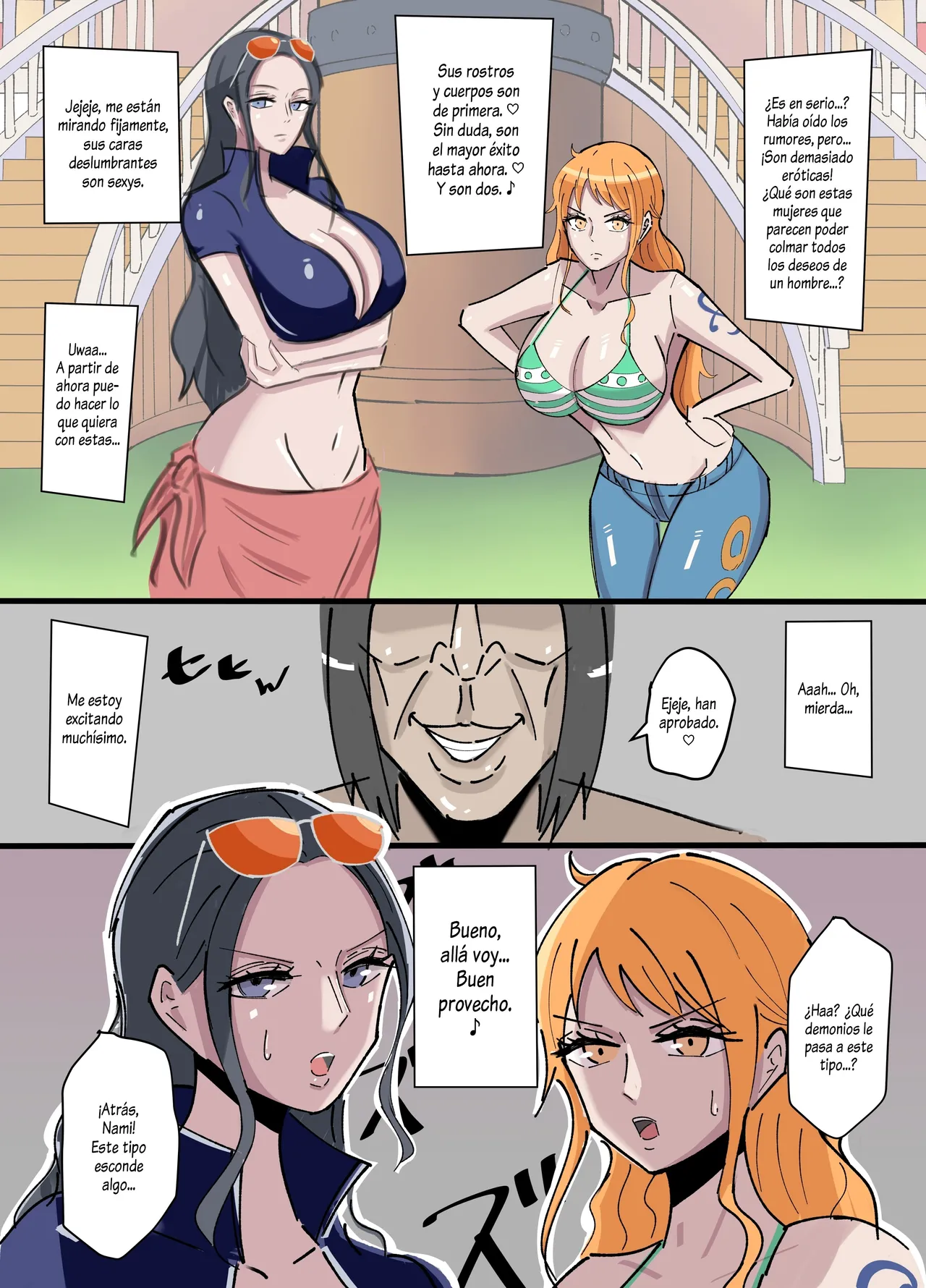 One Piece × Muteki Kimootoko｜One Piece × El Tipo Espeluznante Que Tiene Un PODER INVENCIBLE 1-3 + Extras page 4 full