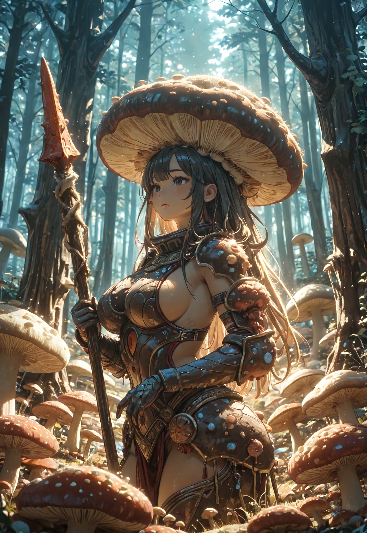 FOREST TEASE – CURVY BUSTY SHROOM WARRIOR page 1 full