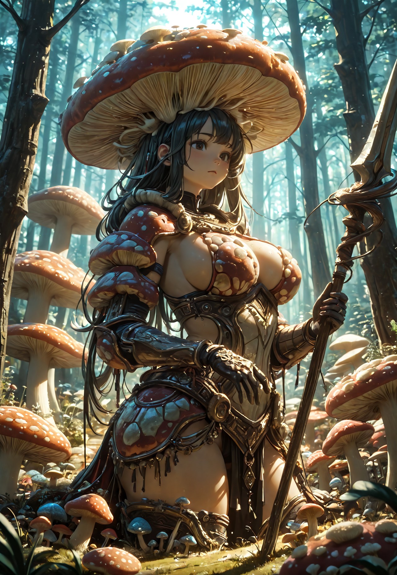 FOREST TEASE – CURVY BUSTY SHROOM WARRIOR page 3 full