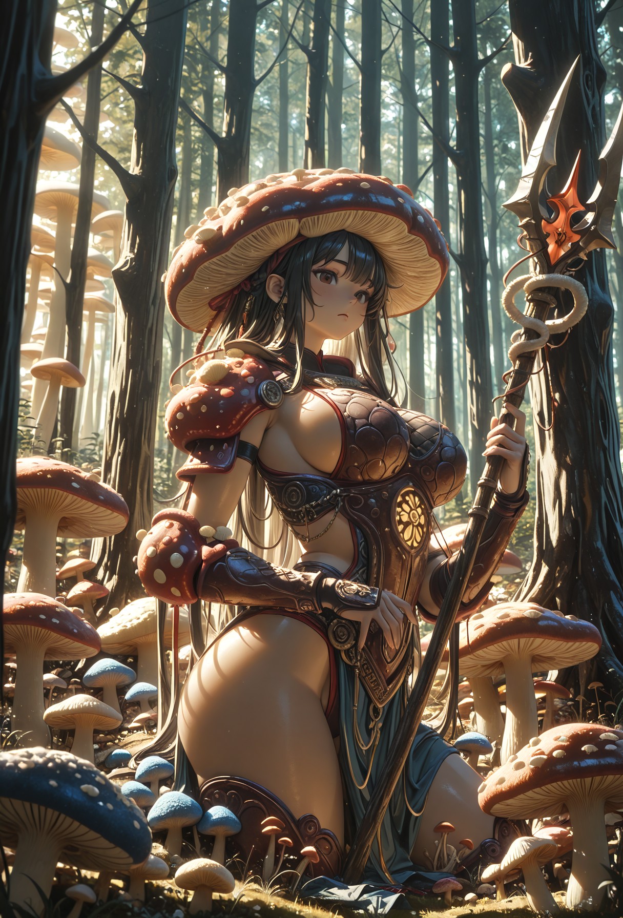 FOREST TEASE – CURVY BUSTY SHROOM WARRIOR page 4 full