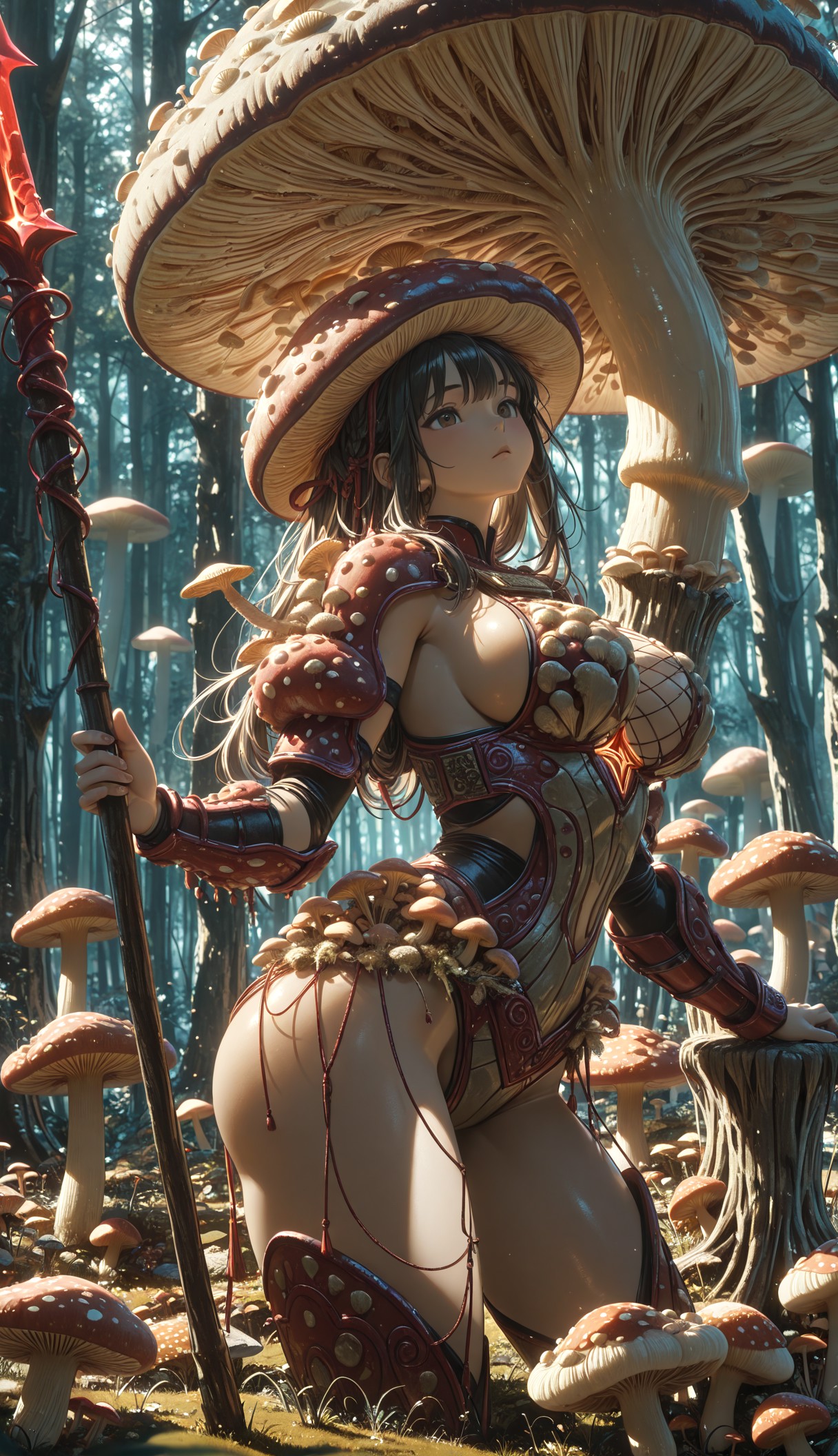 FOREST TEASE – CURVY BUSTY SHROOM WARRIOR page 6 full