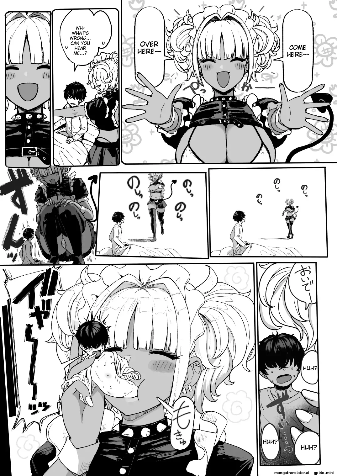 Kuro-Gyaru Succubus Maid Devours Her Master - 4 page 2 full