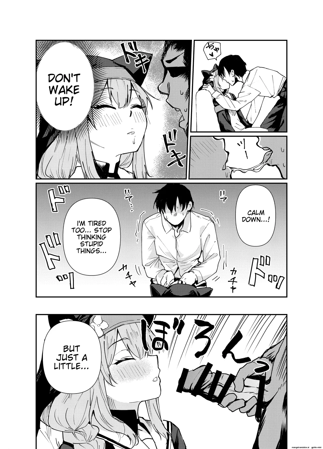 Marie was sleeping in the Sharre clubroom. page 6 full