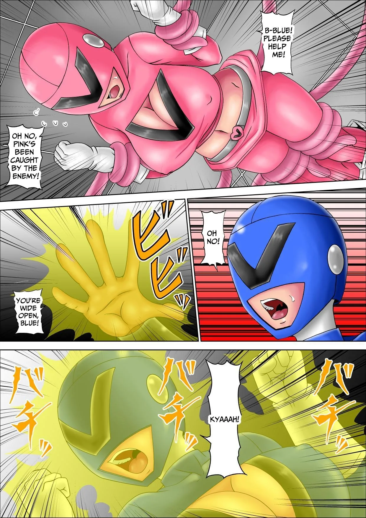 Maiden Rangers Virginger 2 ~The Cool Beauty, Blue, Completely Falls To Evil! page 7 full