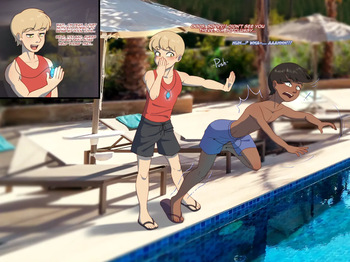 Jump into the pool cover