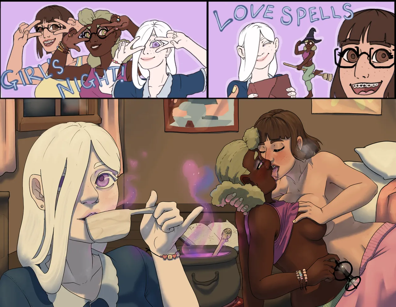 Girl's Sleepover: Triple Threat page 2 full
