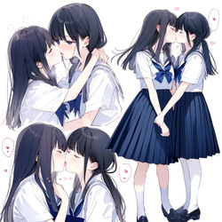 【PIXIV】 じゃがいもホクホク北海道 20240814 百   合   キ   ス