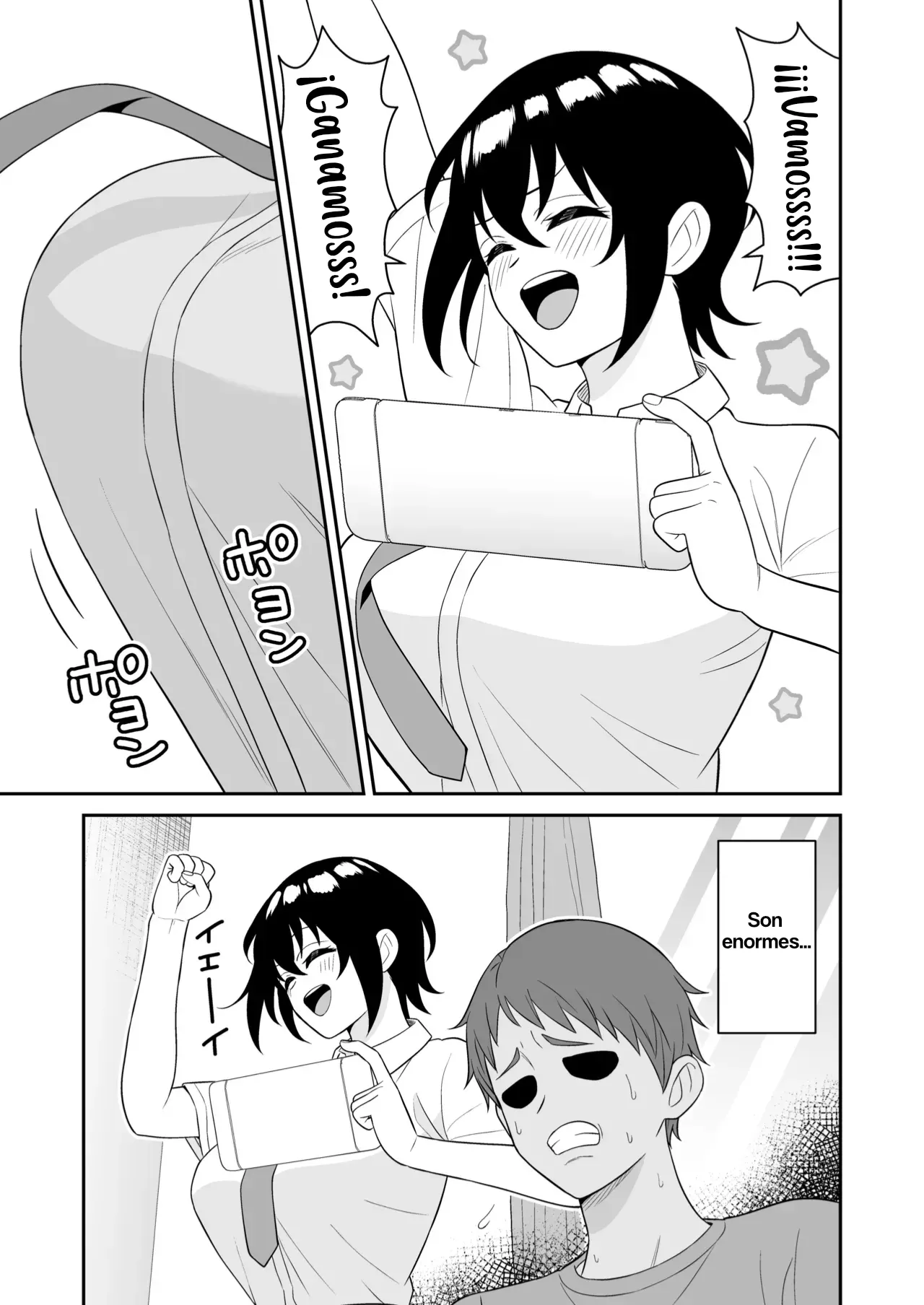 Boyish Osananajimi ga Bonyuu o Daseru You ni Natta node Ippai Suwasete Moratta｜Mi amiga de la infancia empezó a producir leche, ahora me deja chuparle los pechos page 5 full