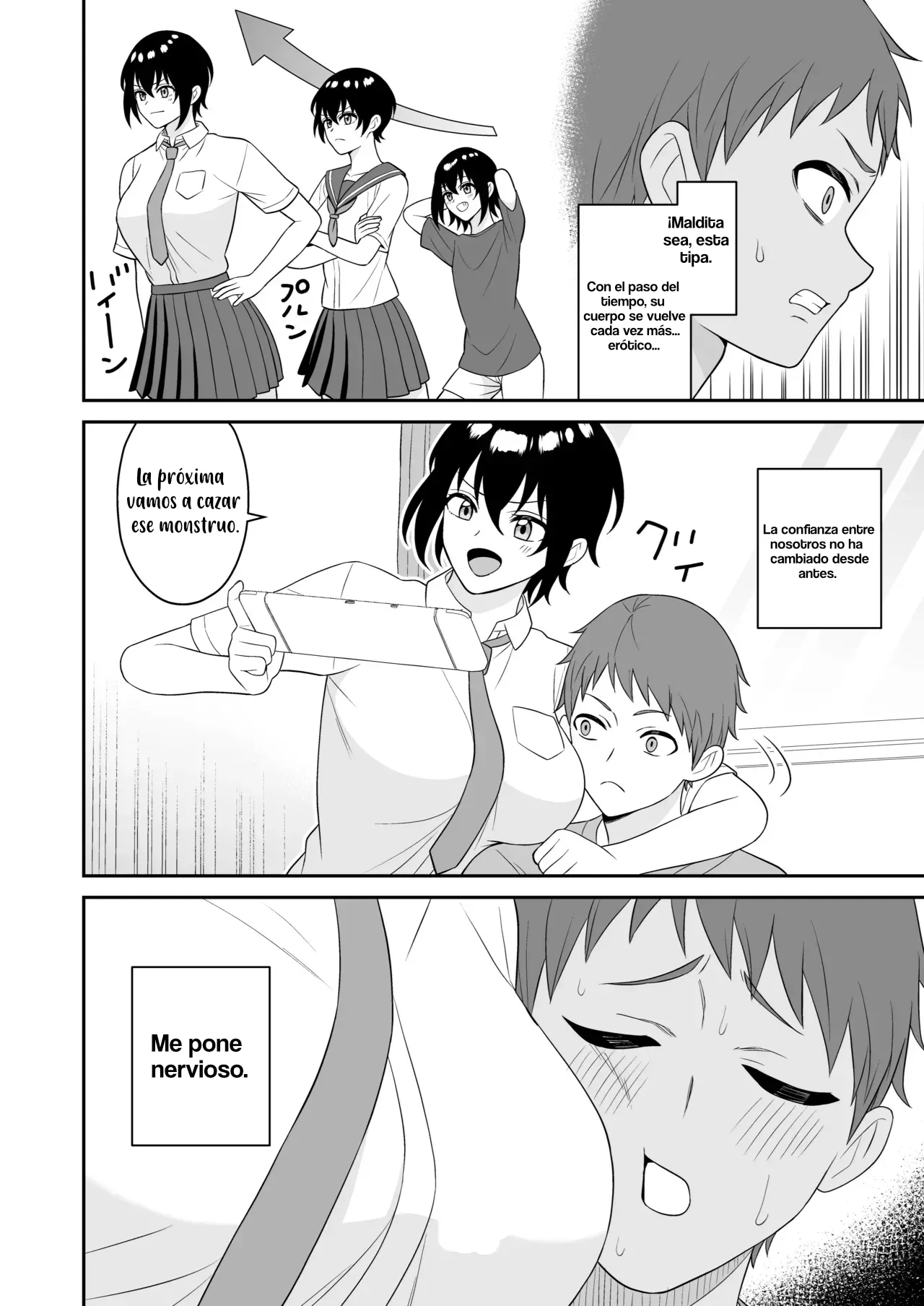 Boyish Osananajimi ga Bonyuu o Daseru You ni Natta node Ippai Suwasete Moratta｜Mi amiga de la infancia empezó a producir leche, ahora me deja chuparle los pechos page 6 full