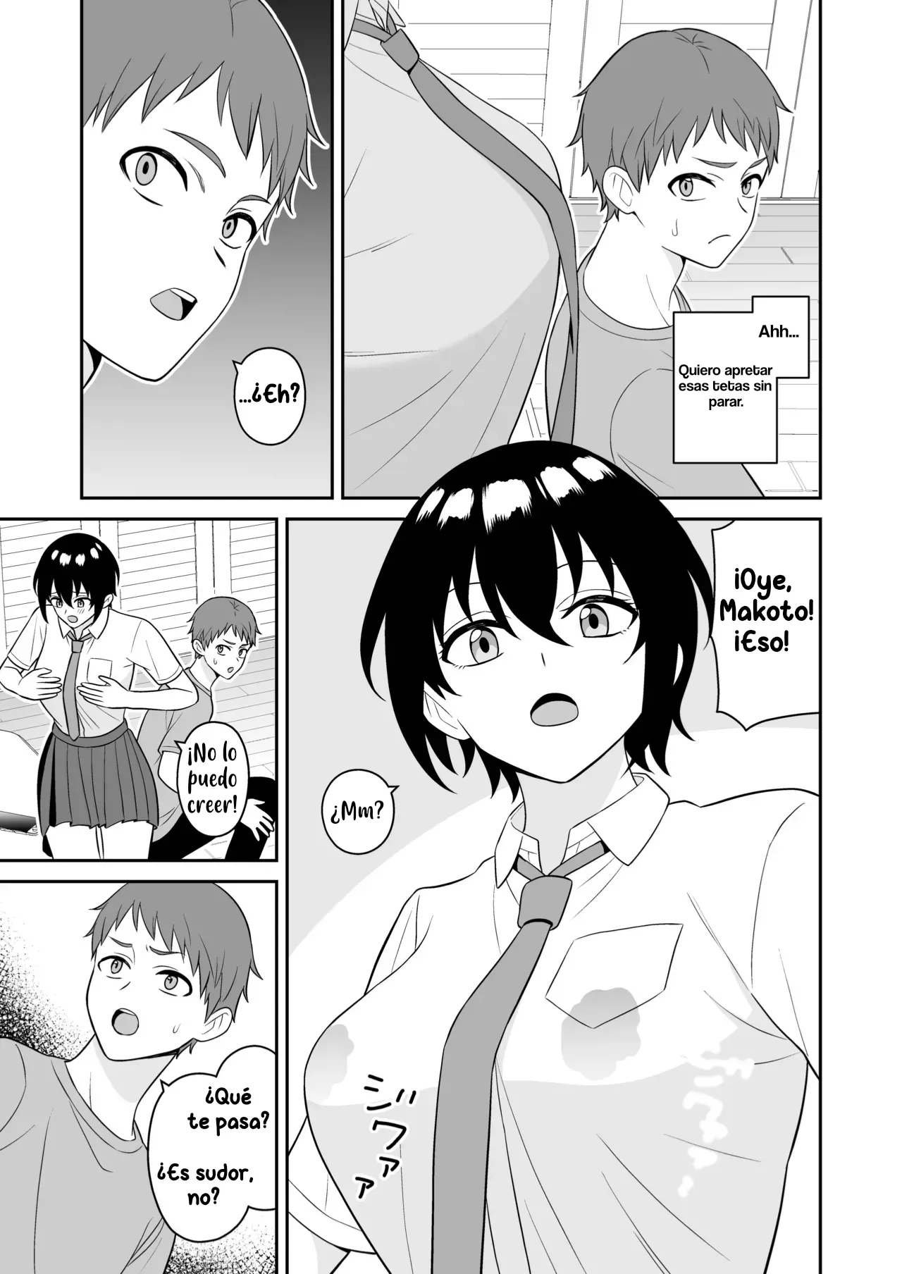 Boyish Osananajimi ga Bonyuu o Daseru You ni Natta node Ippai Suwasete Moratta｜Mi amiga de la infancia empezó a producir leche, ahora me deja chuparle los pechos page 7 full