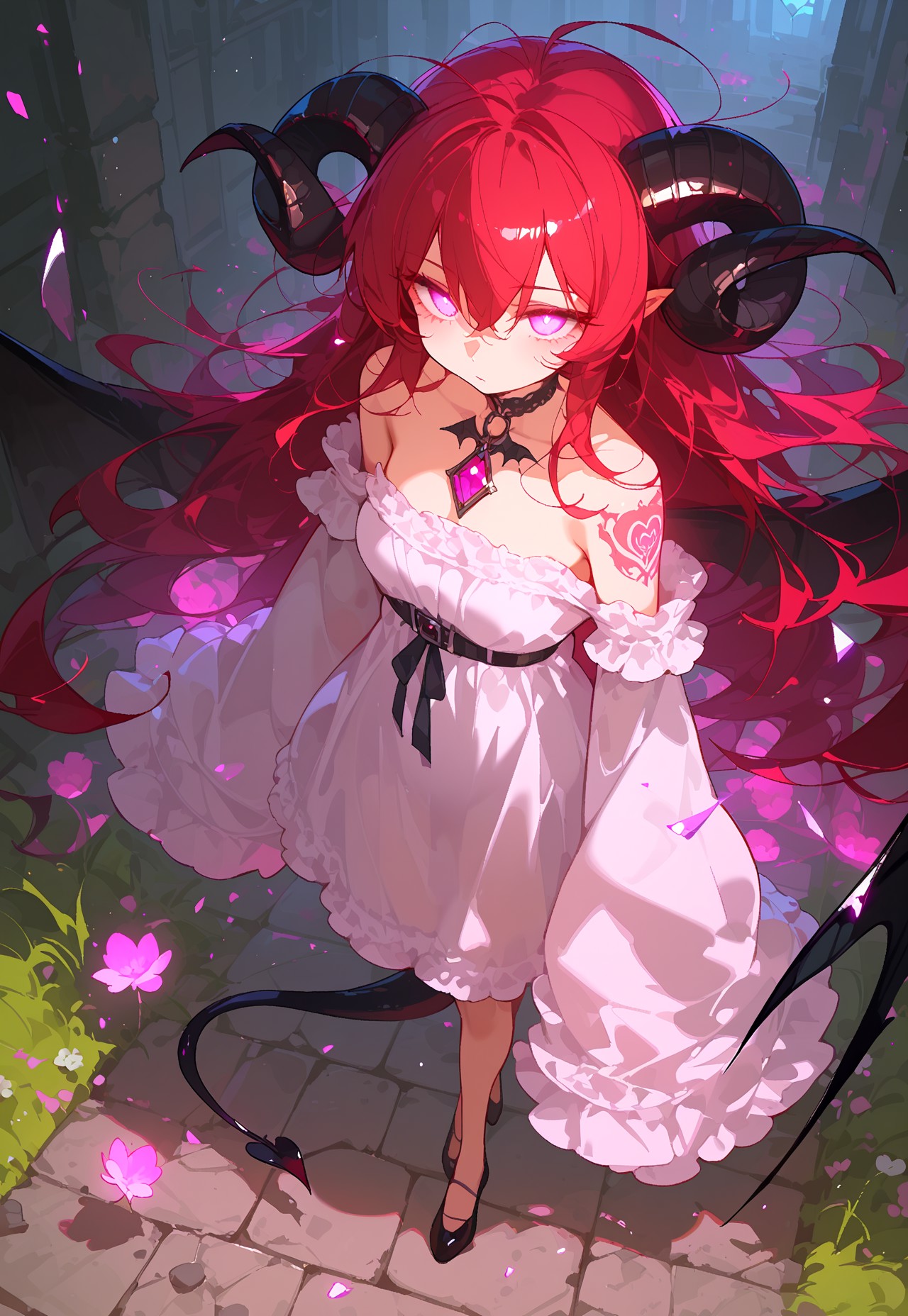 SUCCUBUS BLACK WINGS DAGGER – SHEER DRESS BADASS page 1 full