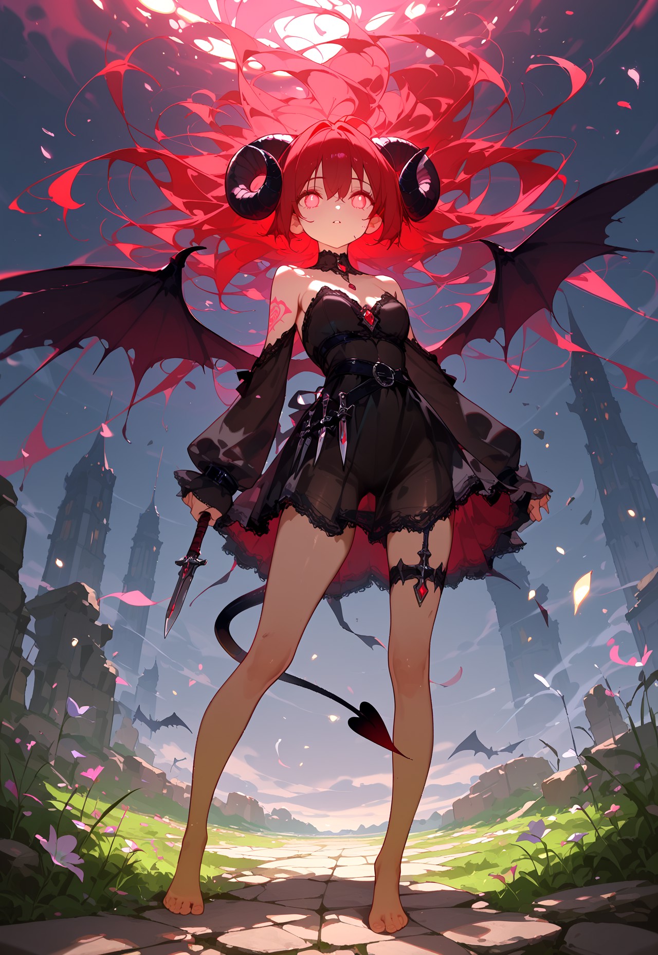 SUCCUBUS BLACK WINGS DAGGER – SHEER DRESS BADASS page 8 full