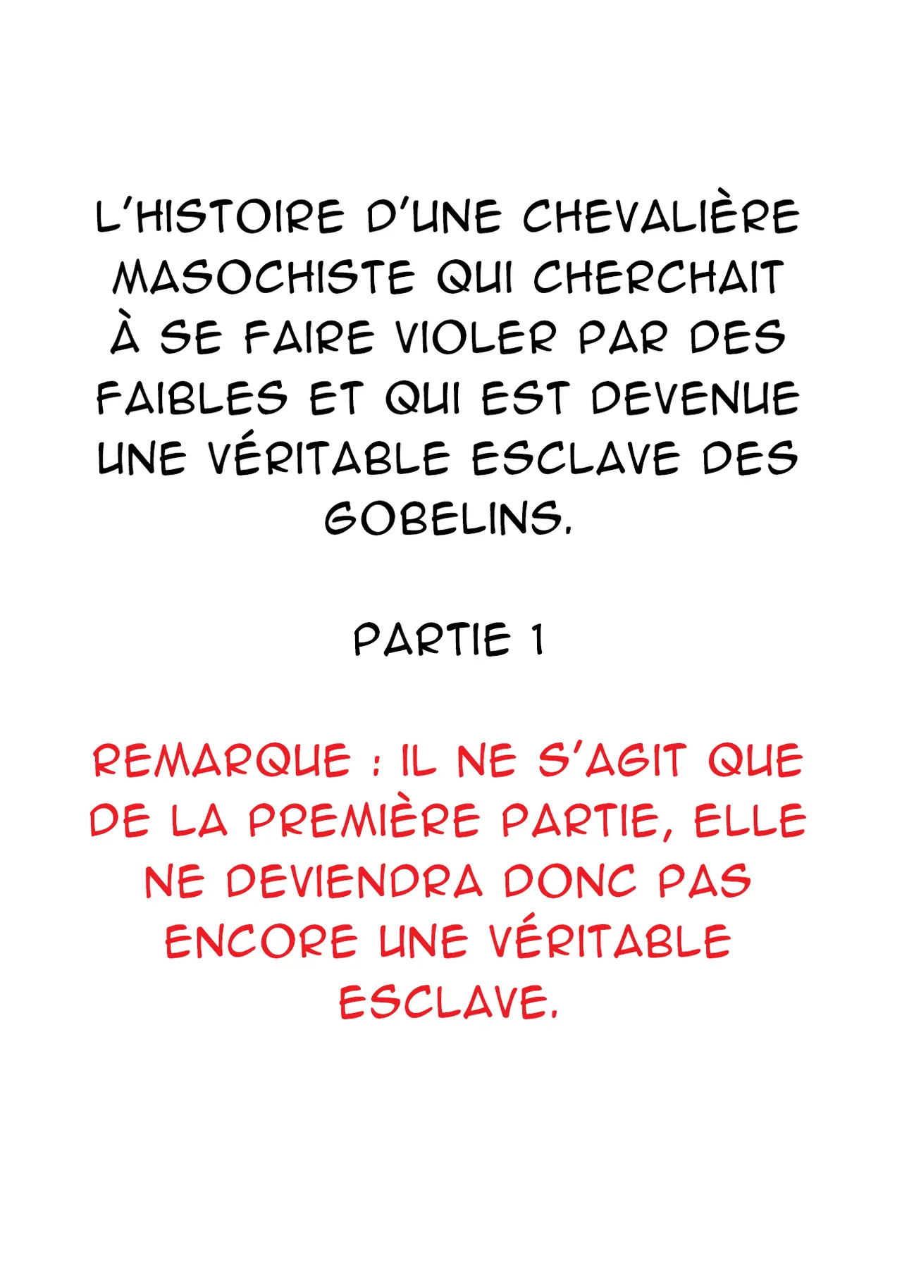 Zako-kan Nerai no Do-M Onna Kishi ga Hontou ni Goblin Dorei ni Sareru Hanashi Zenpen Part 1 page 2 full