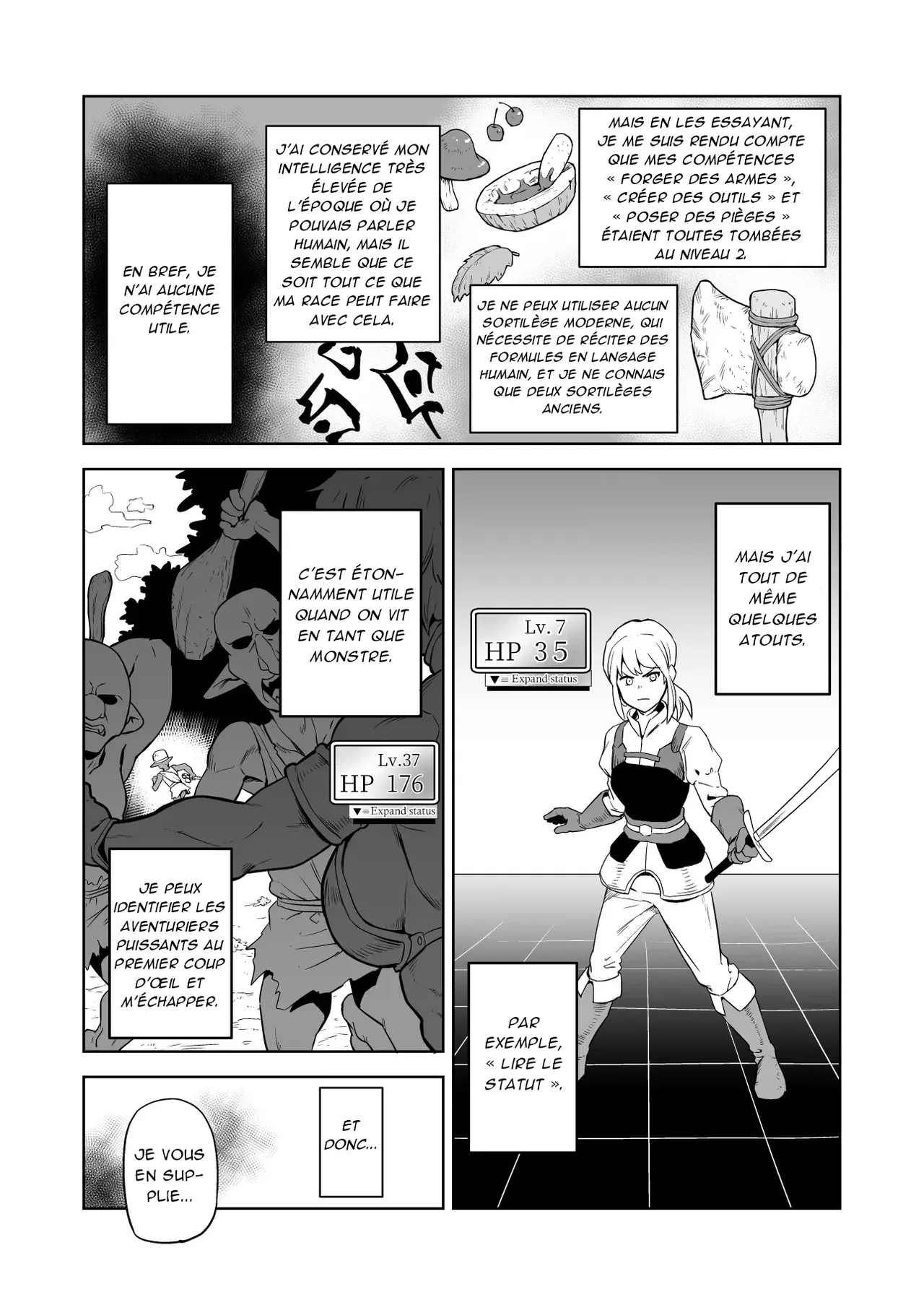 Zako-kan Nerai no Do-M Onna Kishi ga Hontou ni Goblin Dorei ni Sareru Hanashi Zenpen Part 1 page 5 full