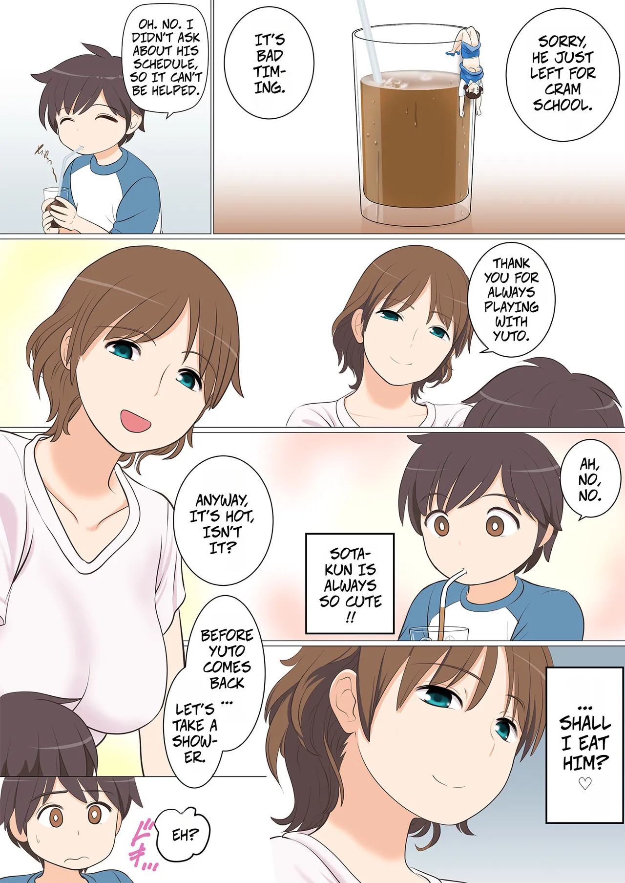 Danchi Shota ni Muragaru Bijo-tachi | Beautiful Women Swarming Around the Shota in the Housing Complex: part 1 My Friends Mother page 3 full