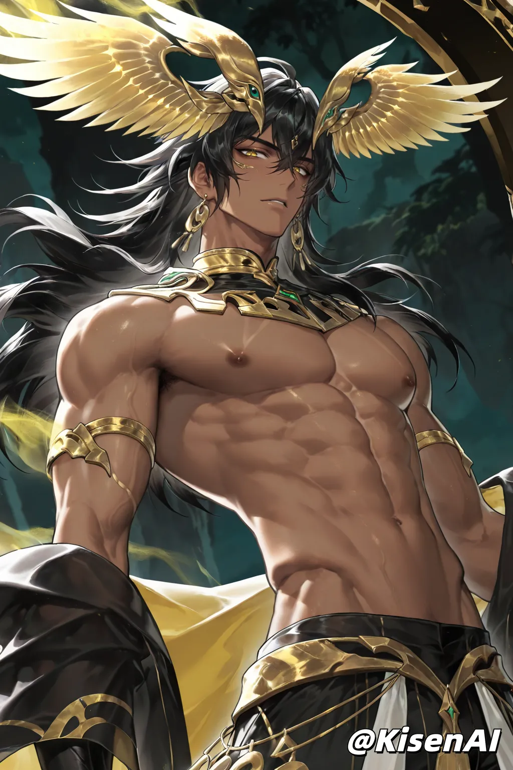 Dasiming-大司命-诡秘之主-黑皮腹肌体育生-王者荣耀-Honor of Kings-SFW page 10 full