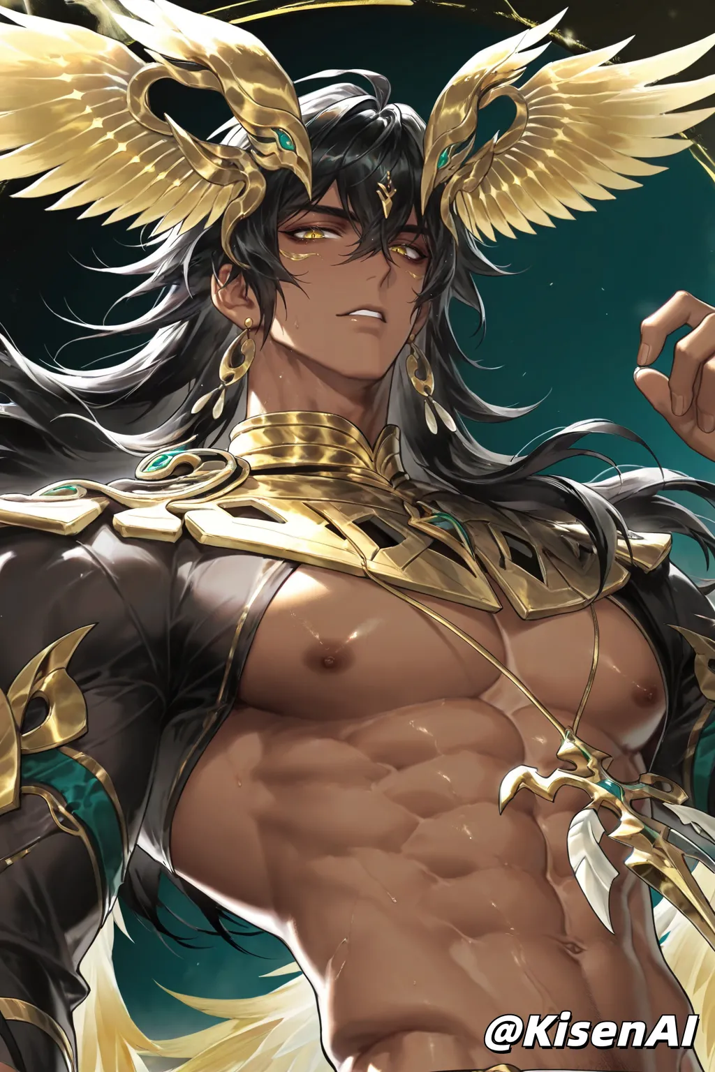 Dasiming-大司命-诡秘之主-黑皮腹肌体育生-王者荣耀-Honor of Kings-SFW page 3 full