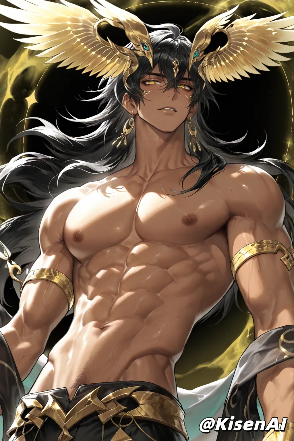 Dasiming-大司命-诡秘之主-黑皮腹肌体育生-王者荣耀-Honor of Kings-SFW page 9 full
