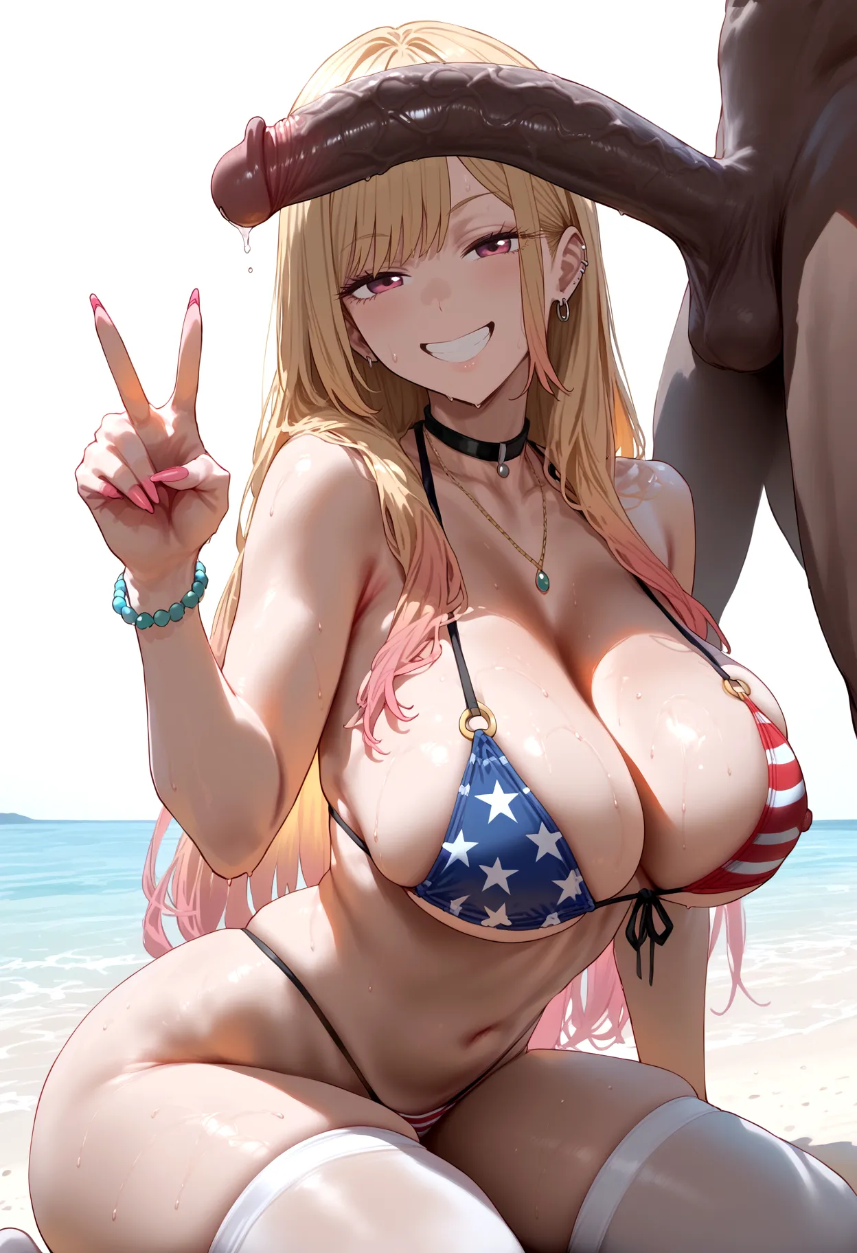 Marin Kitagawa - American Flag Bikini page 9 full