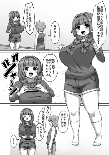 動画配信者になろうとする姉に苦言を呈する漫画 cover