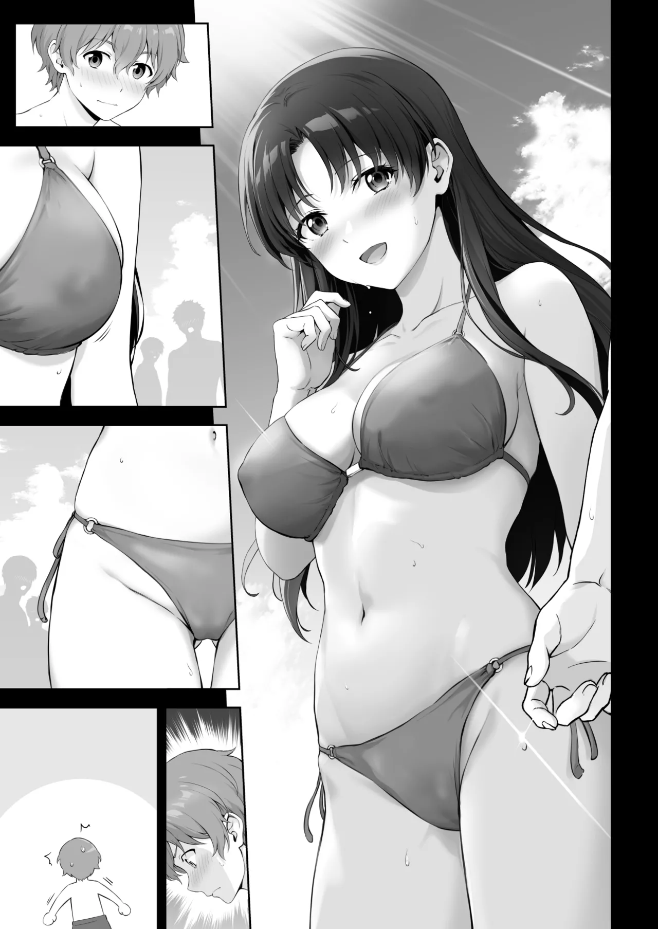 Beach de Motemote no Senpai to Kakurete Ecchi na Koto suru Hanashi "Tsuzuki" page 7 full
