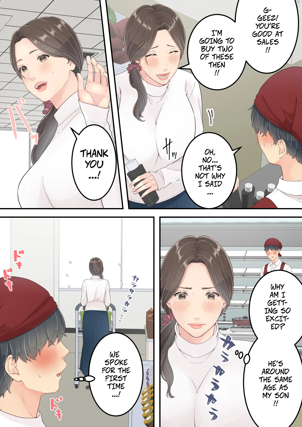 Matomo na Okaa-san ga Musuko to Onaidoshi na Otokonoko to Amaama Furin Ryokou shichau Hanashi | A Normal Mother Goes on a Sweet Affair Trip With a Boy the Same Age as Her Son page 6 full