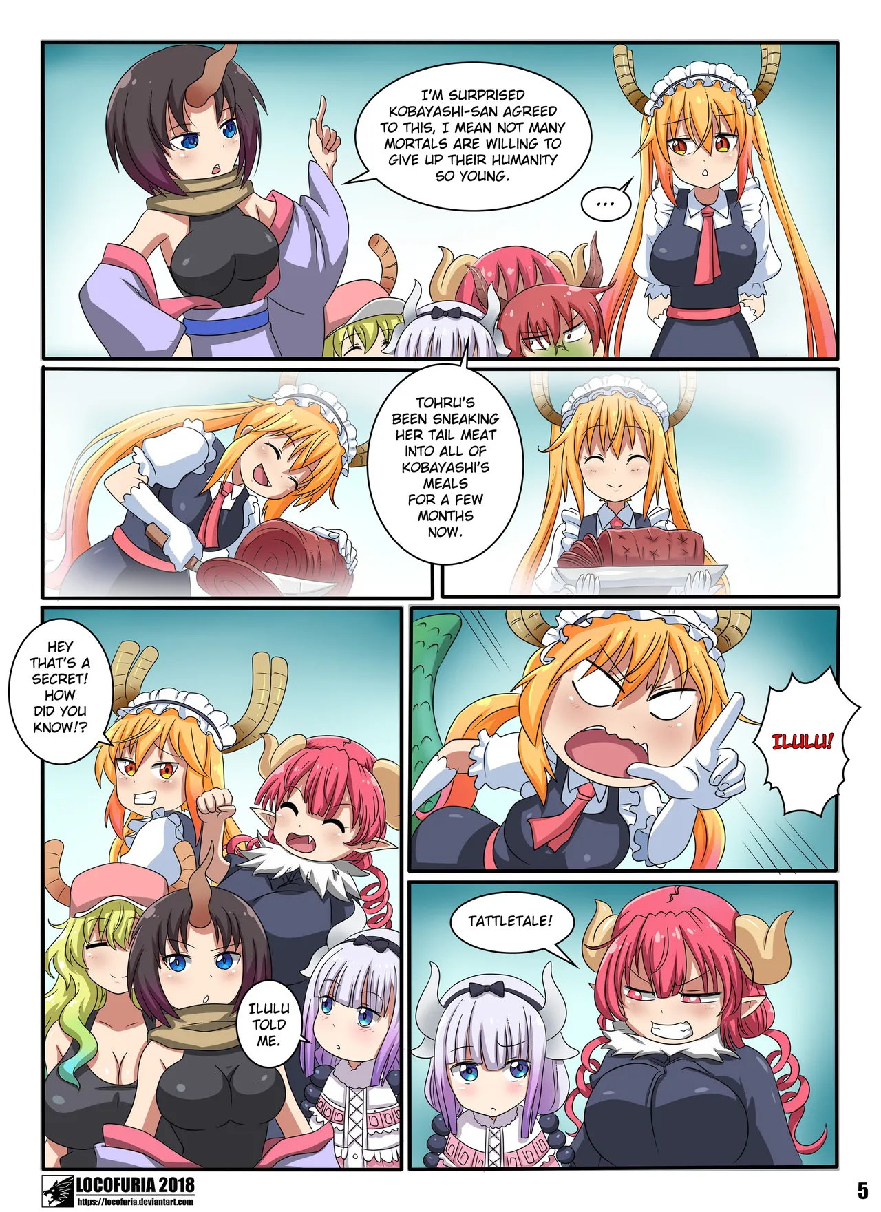 A Dragons Tale - Kobayashi-san-chi no Maid Dragon page 7 full
