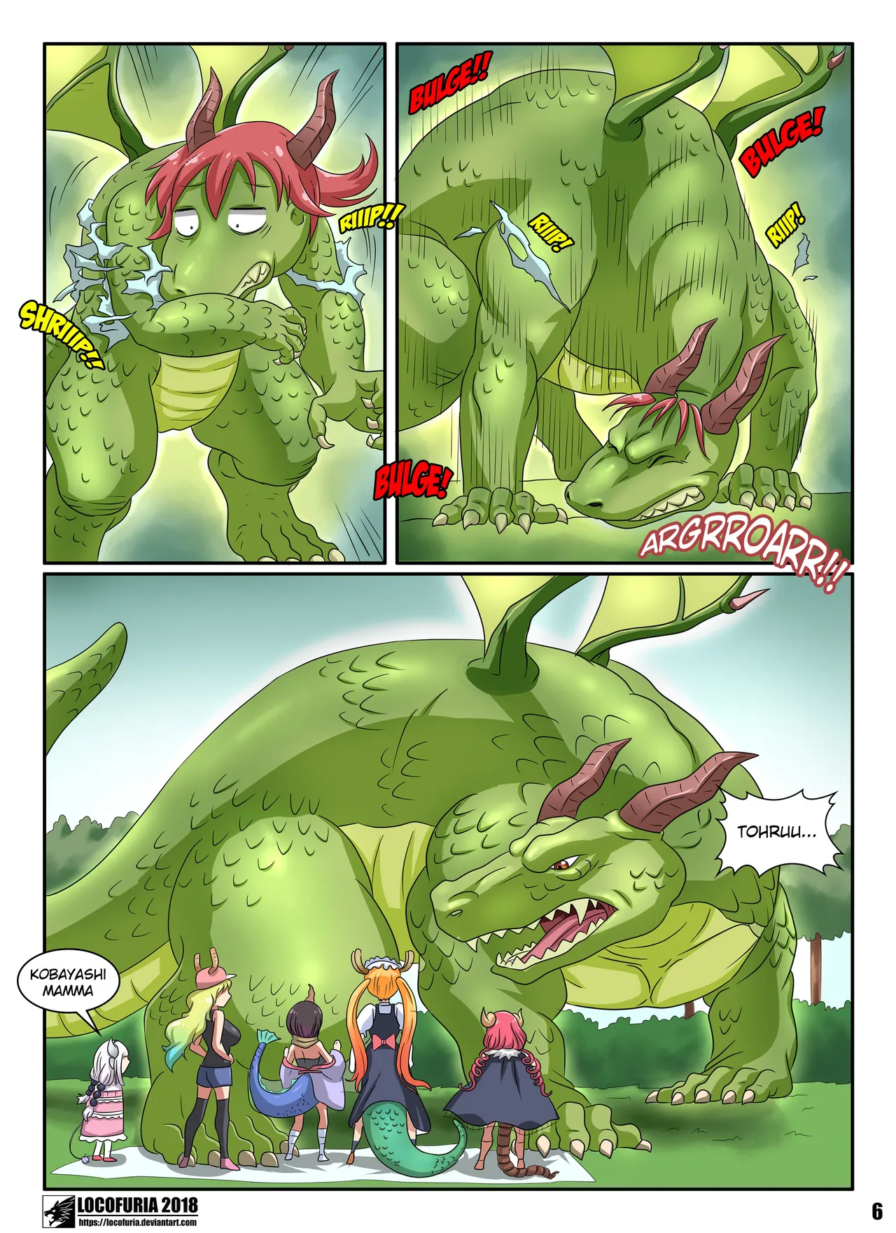A Dragons Tale - Kobayashi-san-chi no Maid Dragon page 8 full