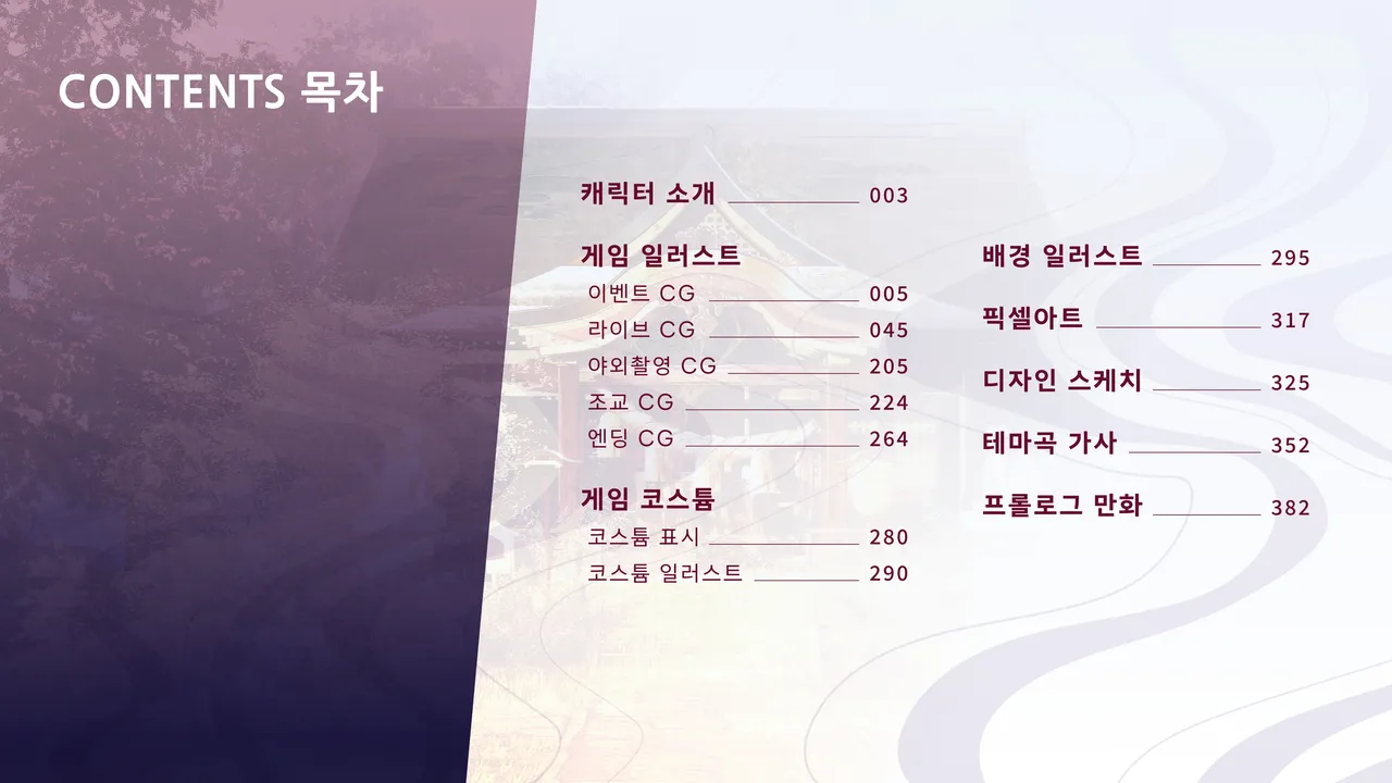 Mirai's Midnight Stream Artbook Korean page 2 full