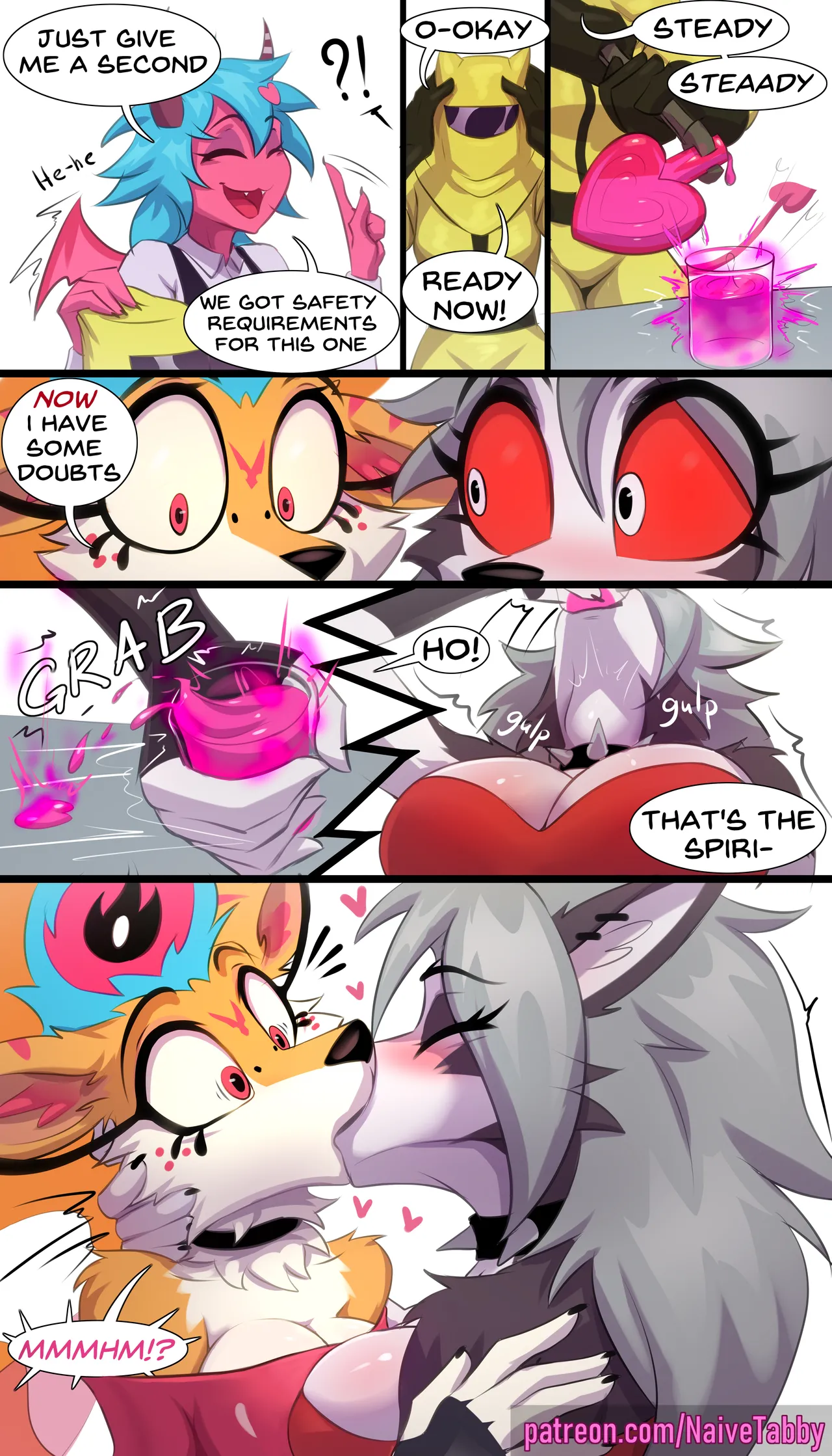 Potion Party: Loona x Bee Kissing page 1 full