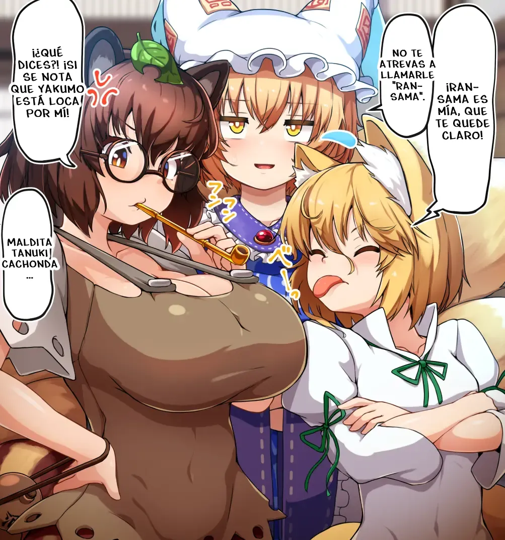 Futanari Ran-sama se corre sin parar sobre una zorra despreciable y una tanuki engreída page 1 full