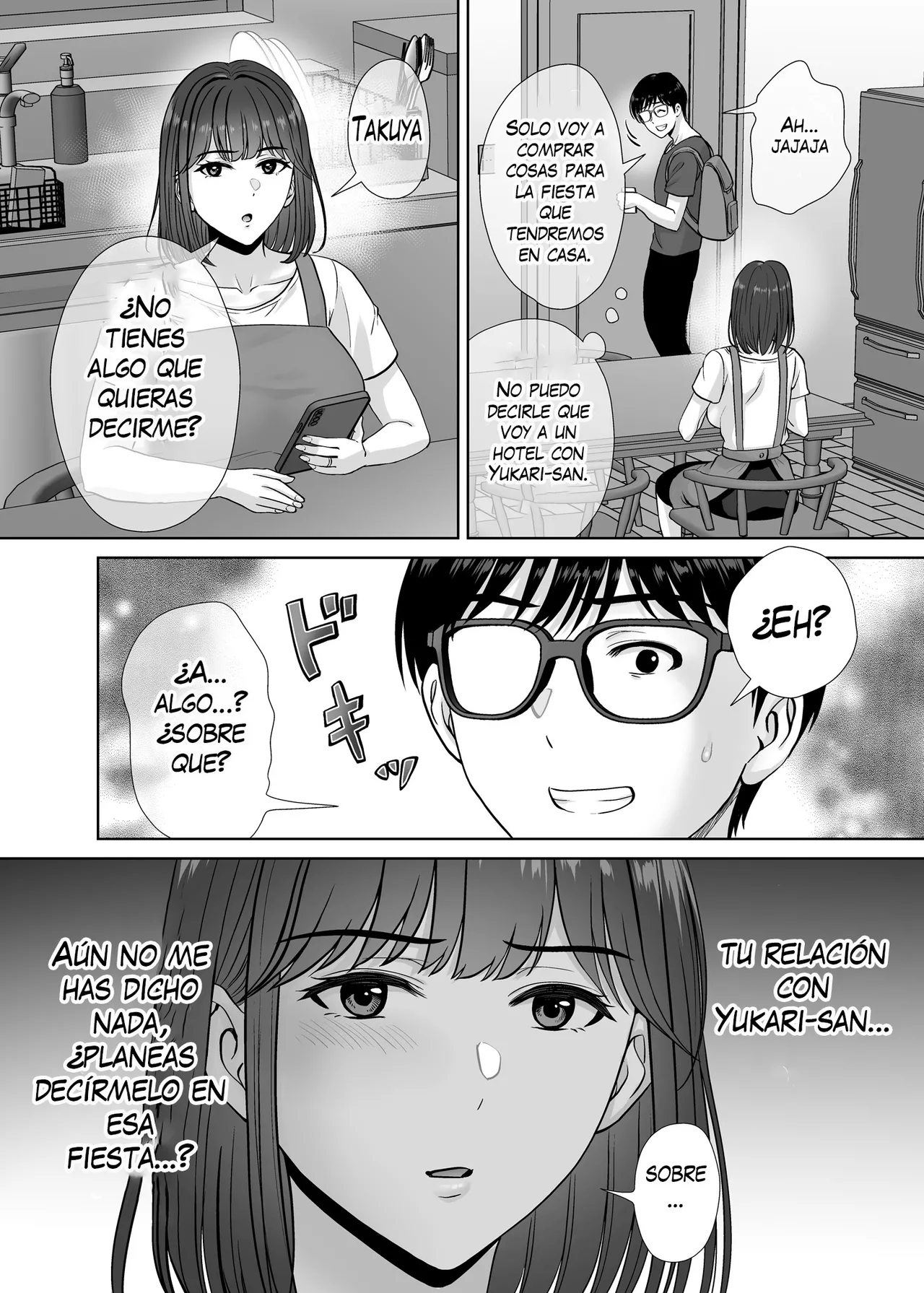 Haha Swapping 3 ~Haha Koukan de Mise Ai 4P! Orera ga Yaritai Houdai shita Hanashi~｜Intercambio de Madres 3 ~¡Exhibición de los 4! La Historia de Cómo Hicimos lo que Quisimos~ page 10 full