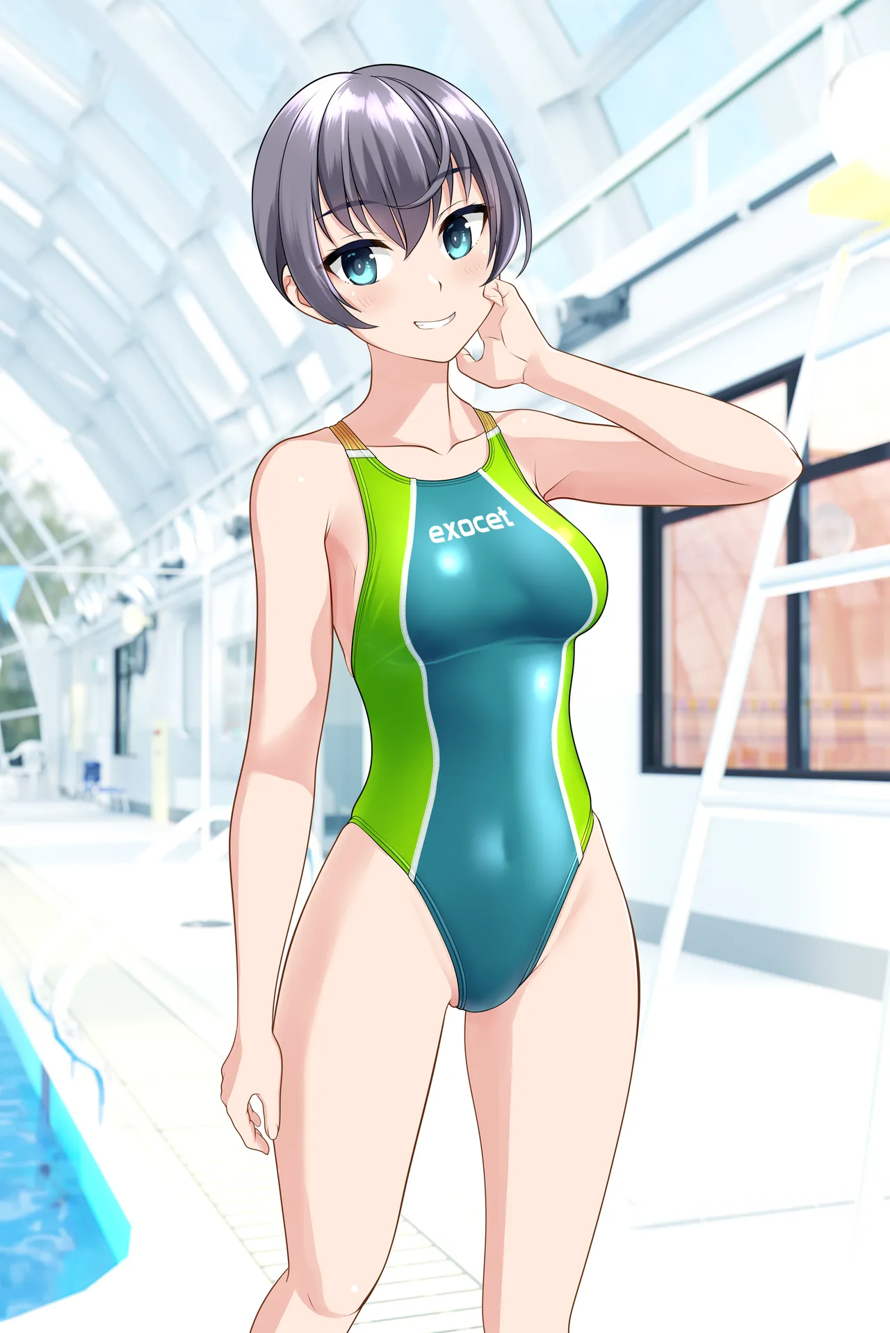 はにかみ競泳お嬢さん page 3 full